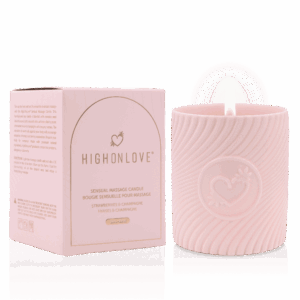Massagekaars Roos 220 ml - Aardbeien en champagne