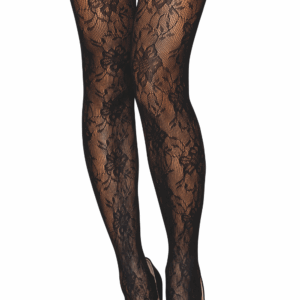Zwarte fantasie zelfklevende kousen - DG0543BLK