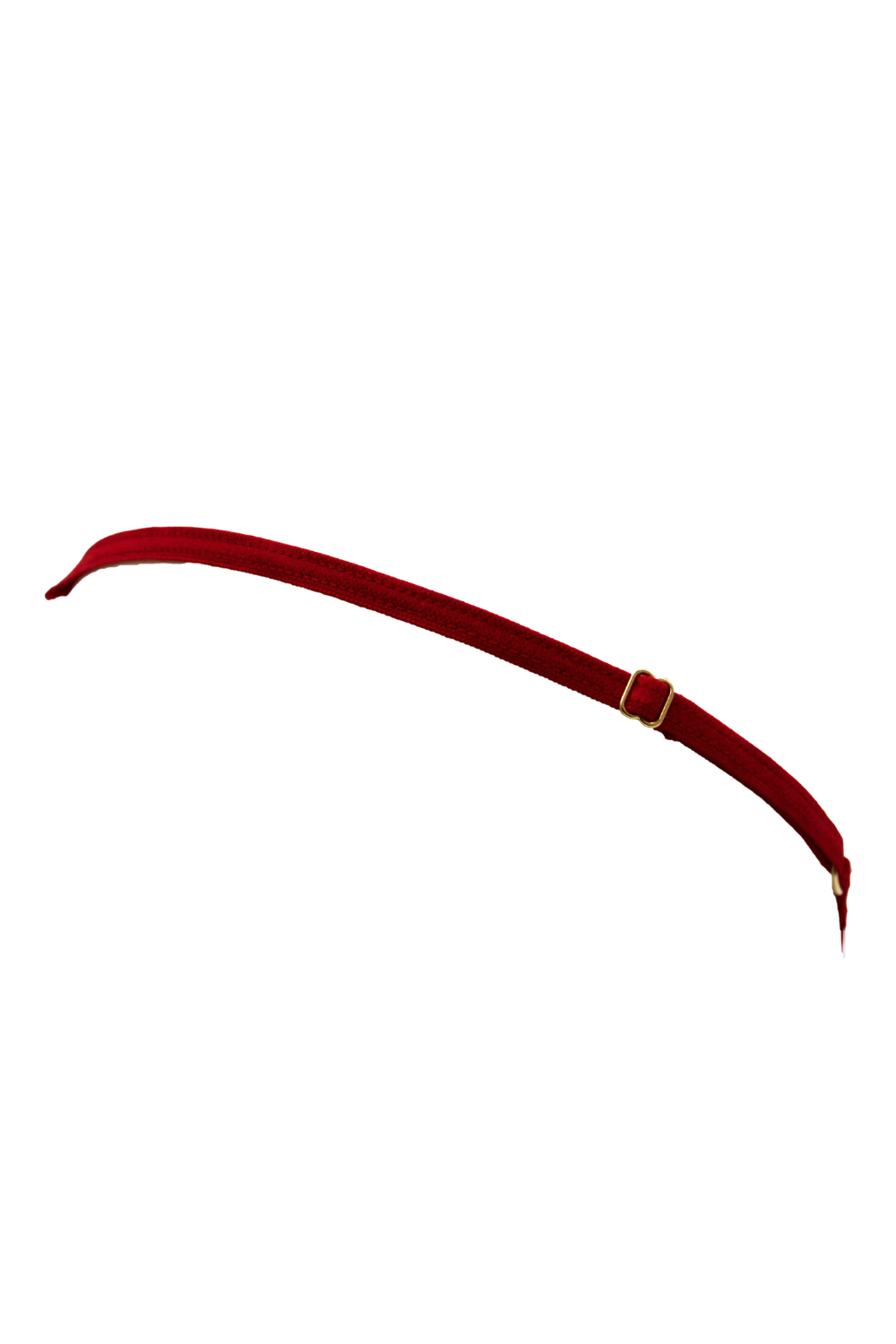 Rood koord met parel en gouden strass - PA06MRED - Afbeelding 7