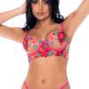 Set van 2 stuks geborduurde roze en blauwe netstof, bh en string - MAL8927SEGA