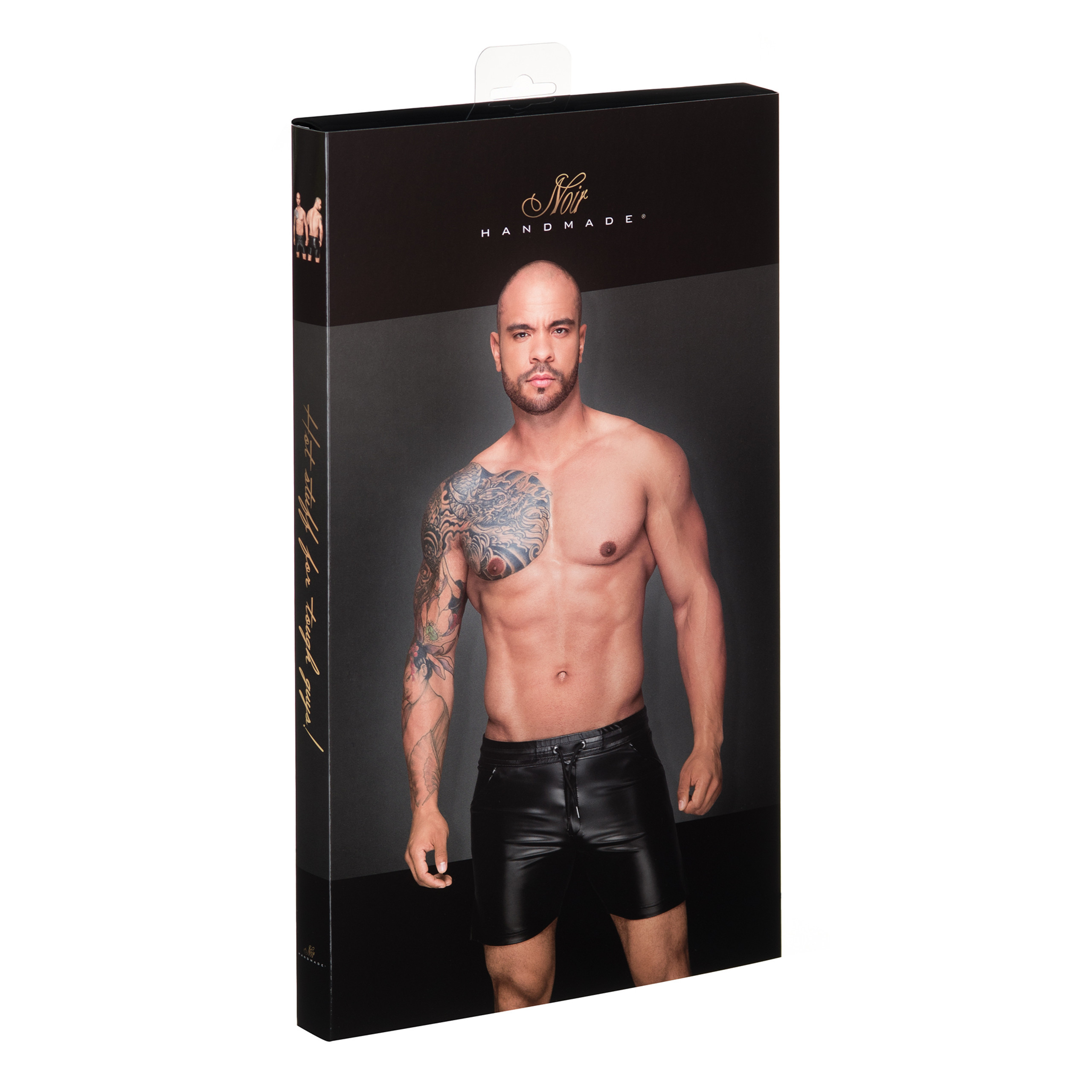 H061 Korte Powerwetlook half kort - Afbeelding 4