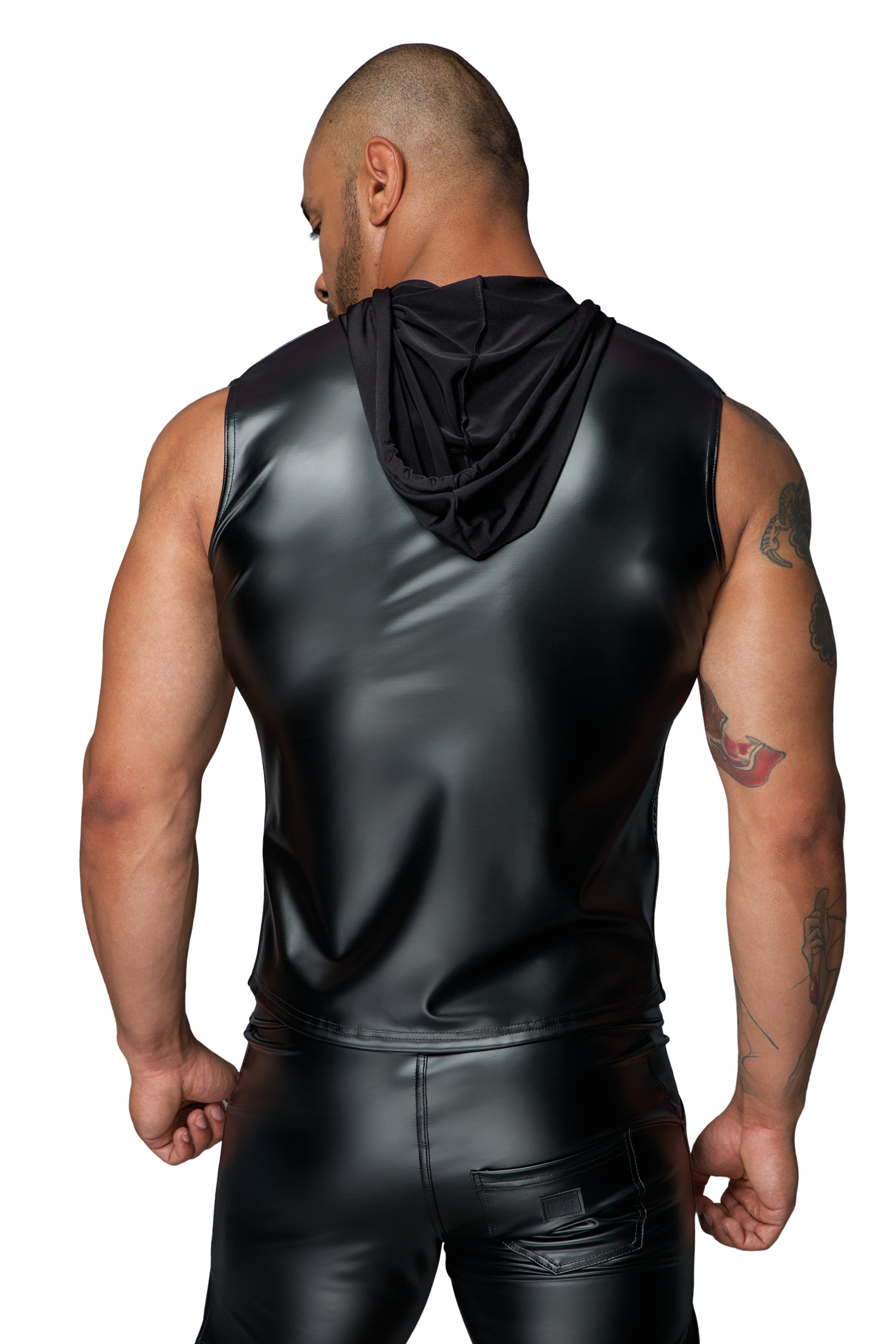 H062 Hoodie met een tweerichtingsrits - Afbeelding 3