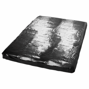 Zwart vinyl hoeslaken 200 x 230 cm - R250465