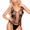 Zwarte Bodystocking Love bud - PH0042BLK