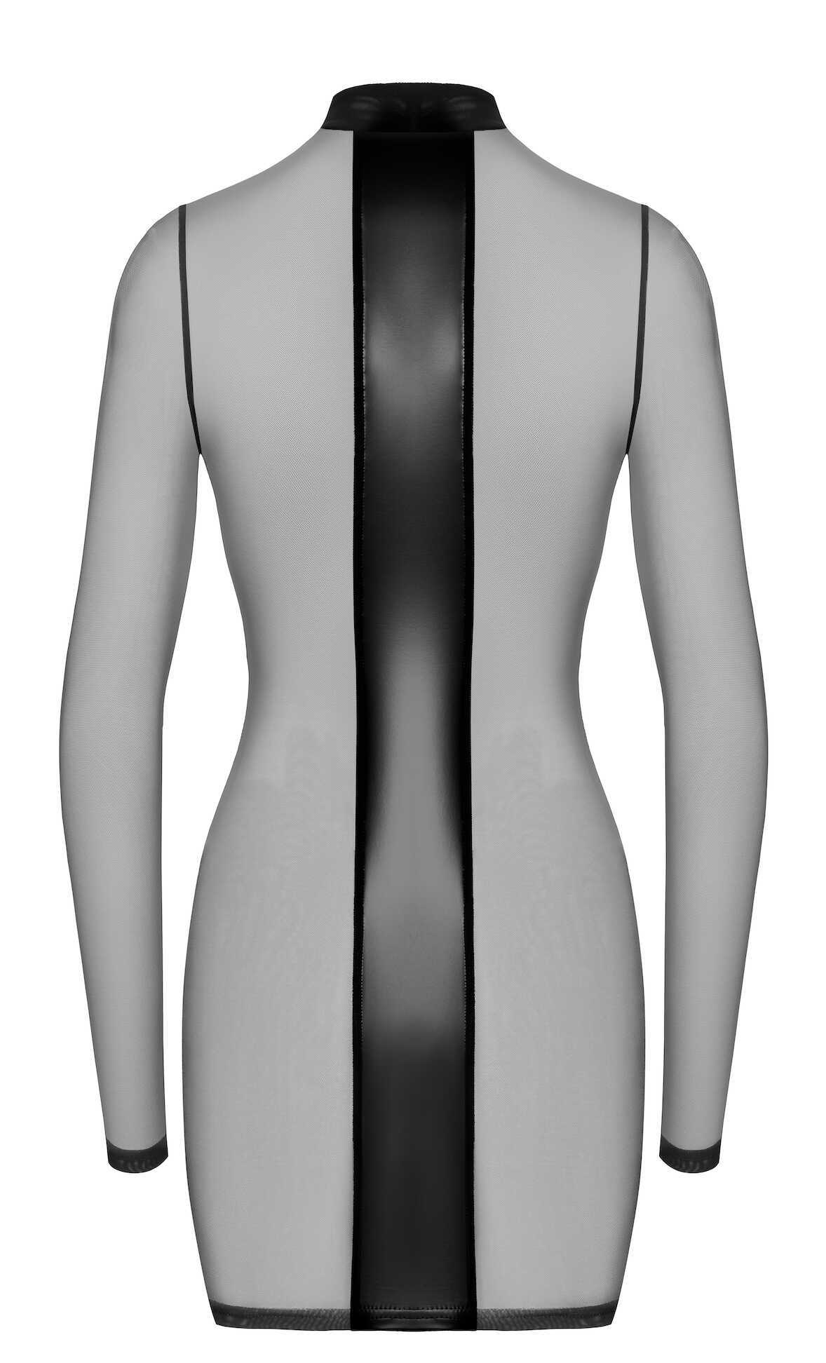 F369 Crossfire Mini Jurk in mesh en wetlook - Afbeelding 6