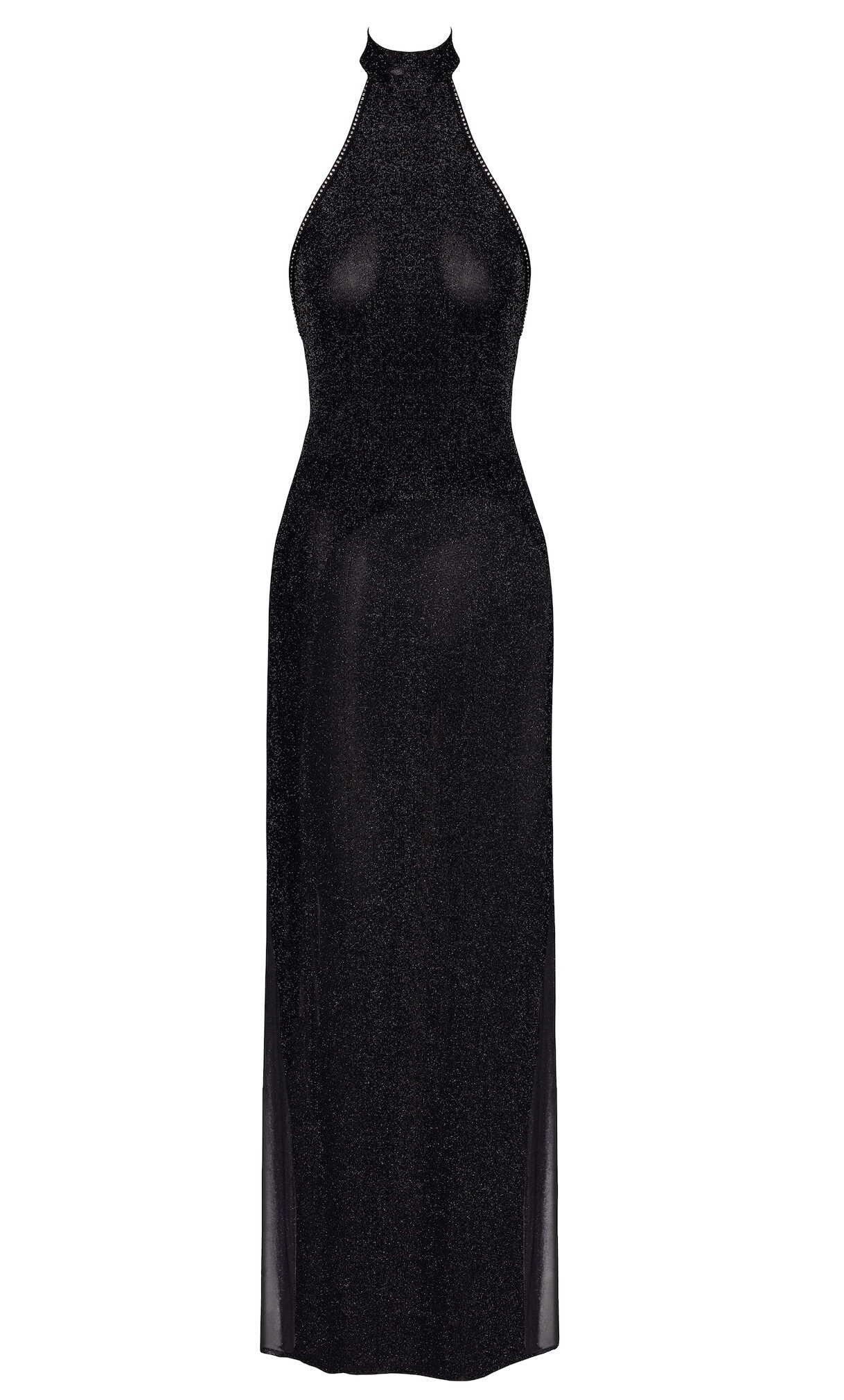 F372 Onyx Lange jurk met twee splitten - Afbeelding 6