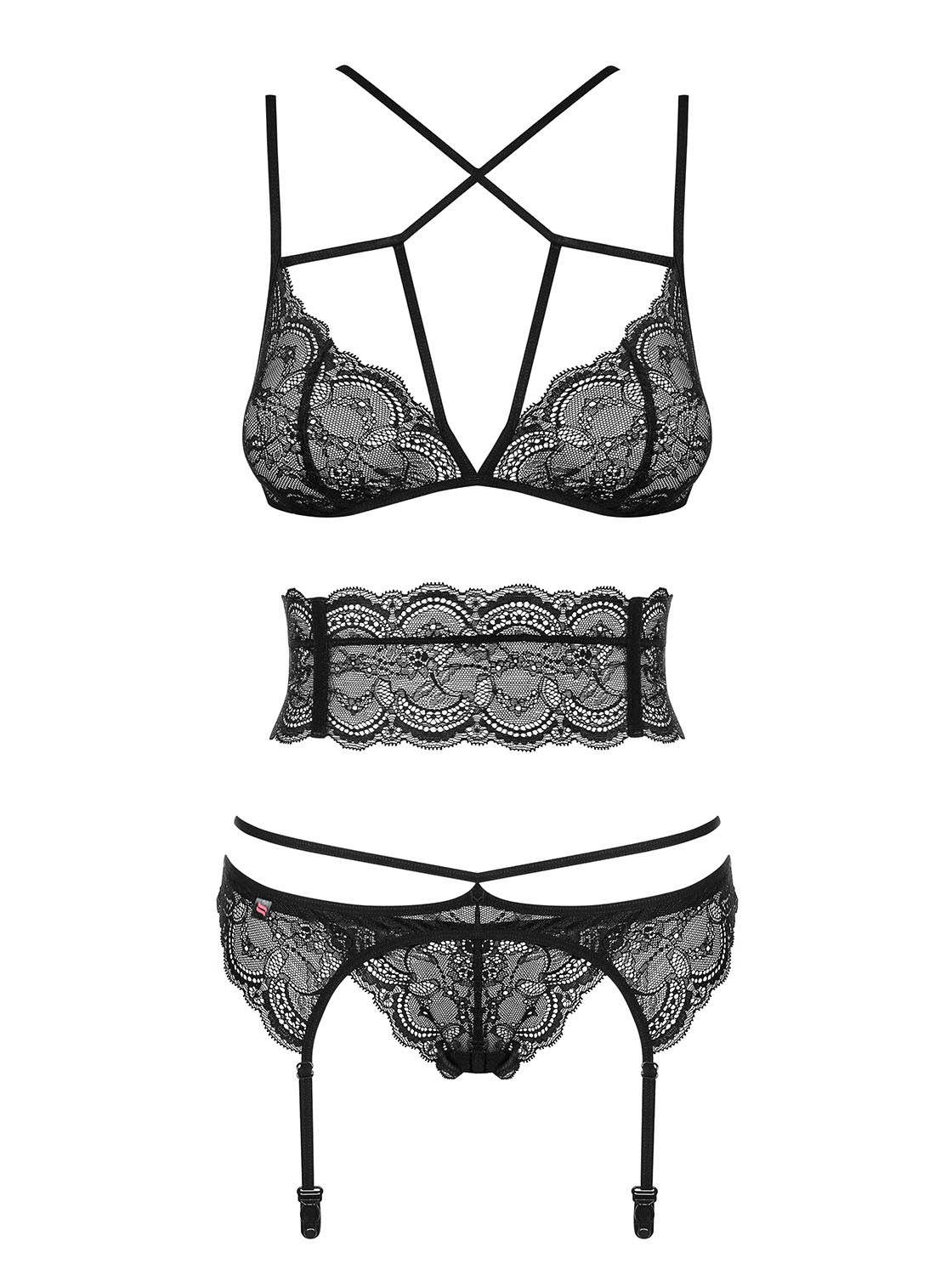 Frivolla Ensemble 4 pcs - Noir - Afbeelding 5
