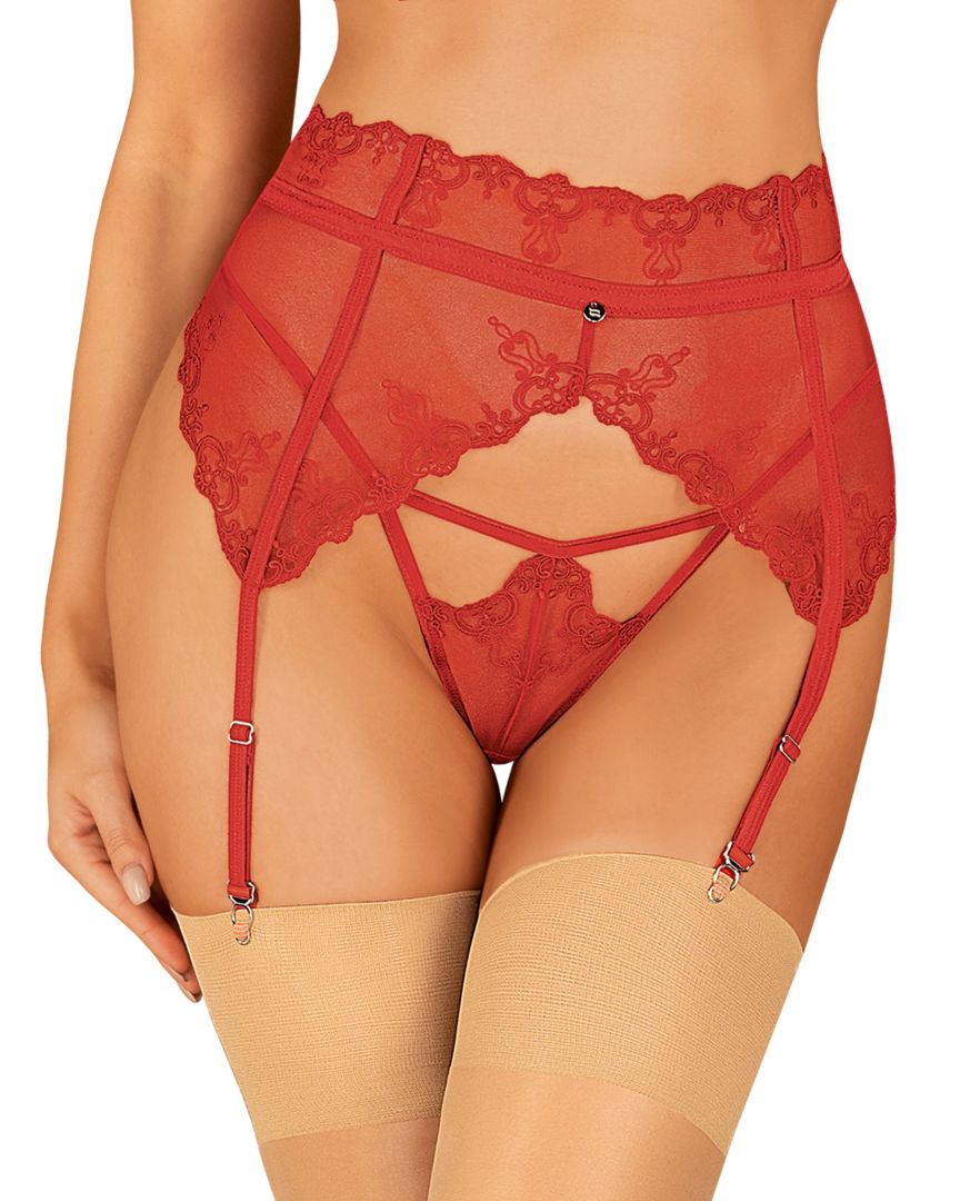 Lonesia porte jarretelles rouge - Afbeelding 2