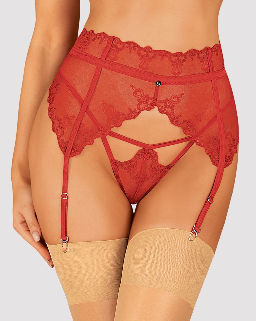 Lonesia porte jarretelles rouge - Afbeelding 7