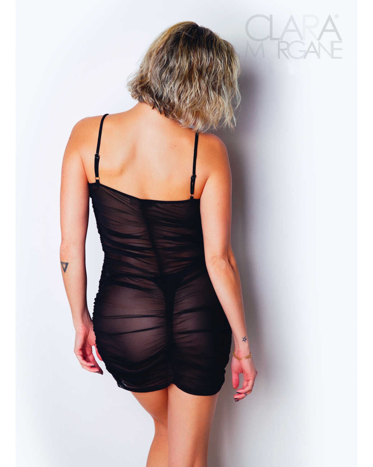 Le numéro 6 robe Clara Morgane - Noir - Afbeelding 2