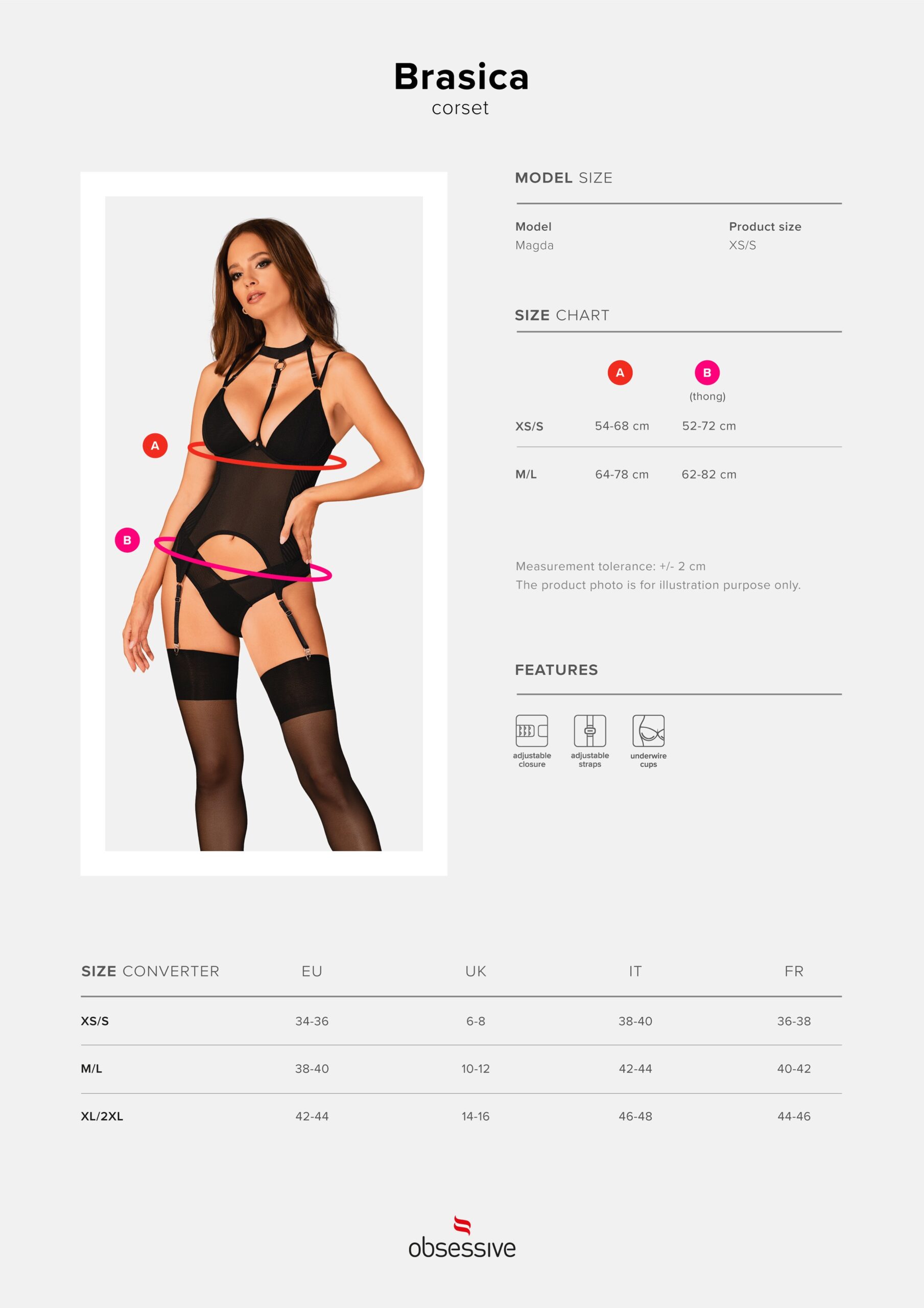 Brasica Corset - noir - Afbeelding 8