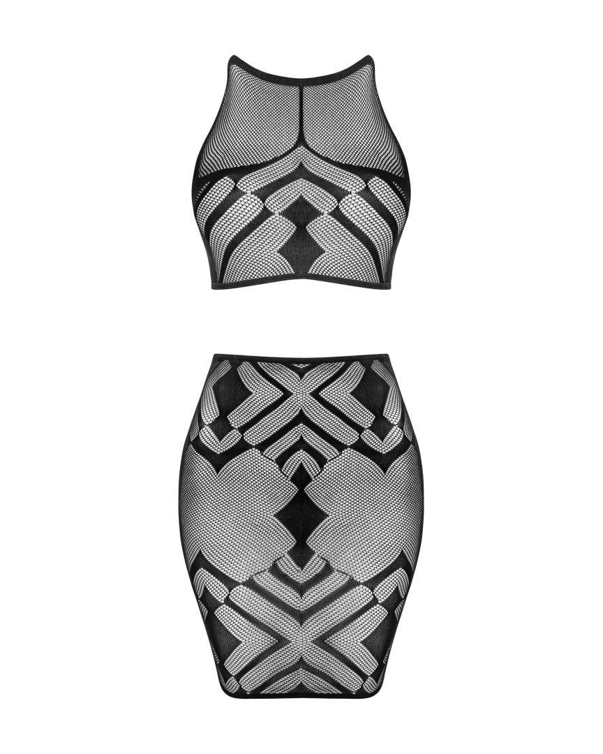 K101 top et jupe - Noire - Afbeelding 7