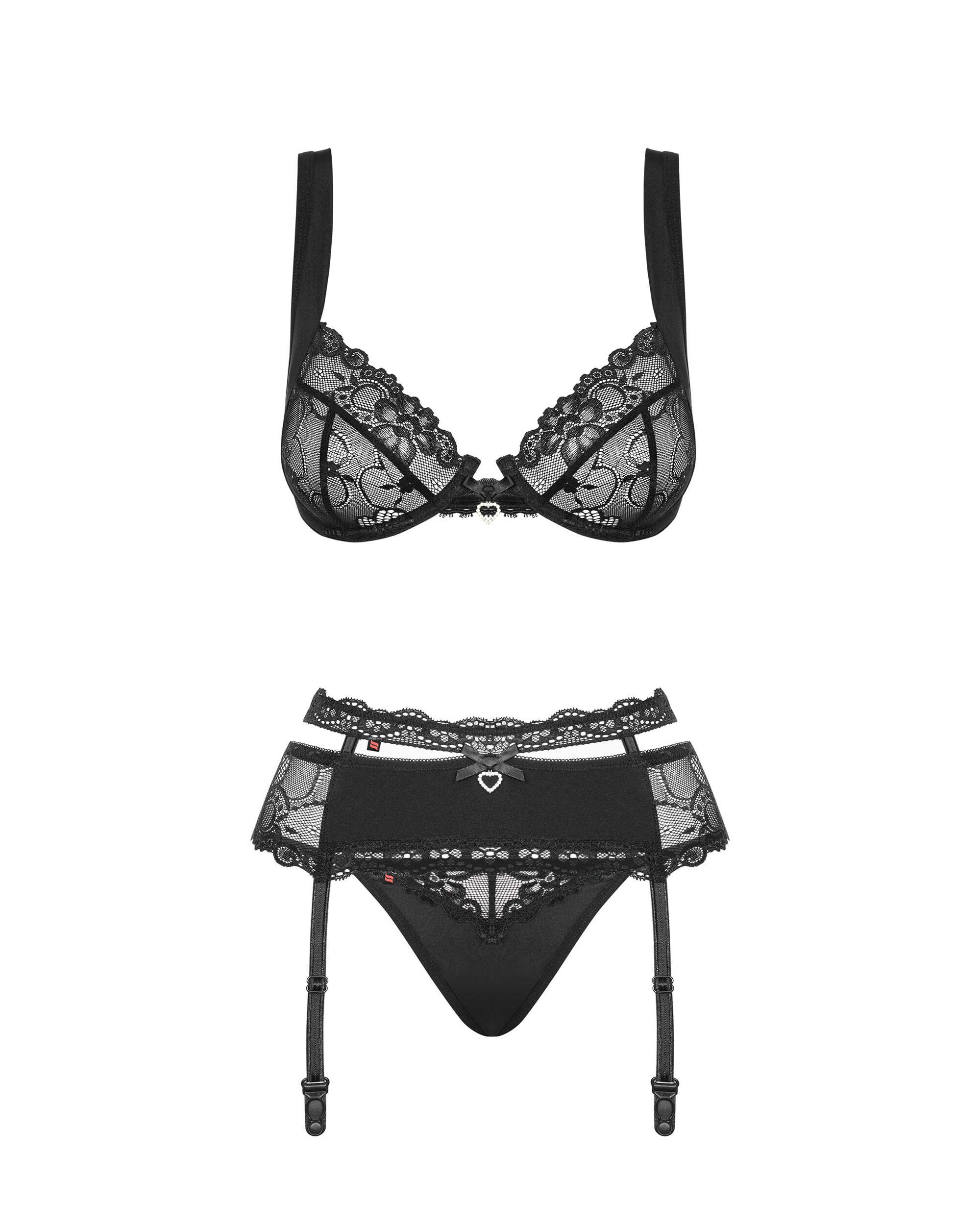 Heartina Ensemble 3 pcs - Noir - Afbeelding 5