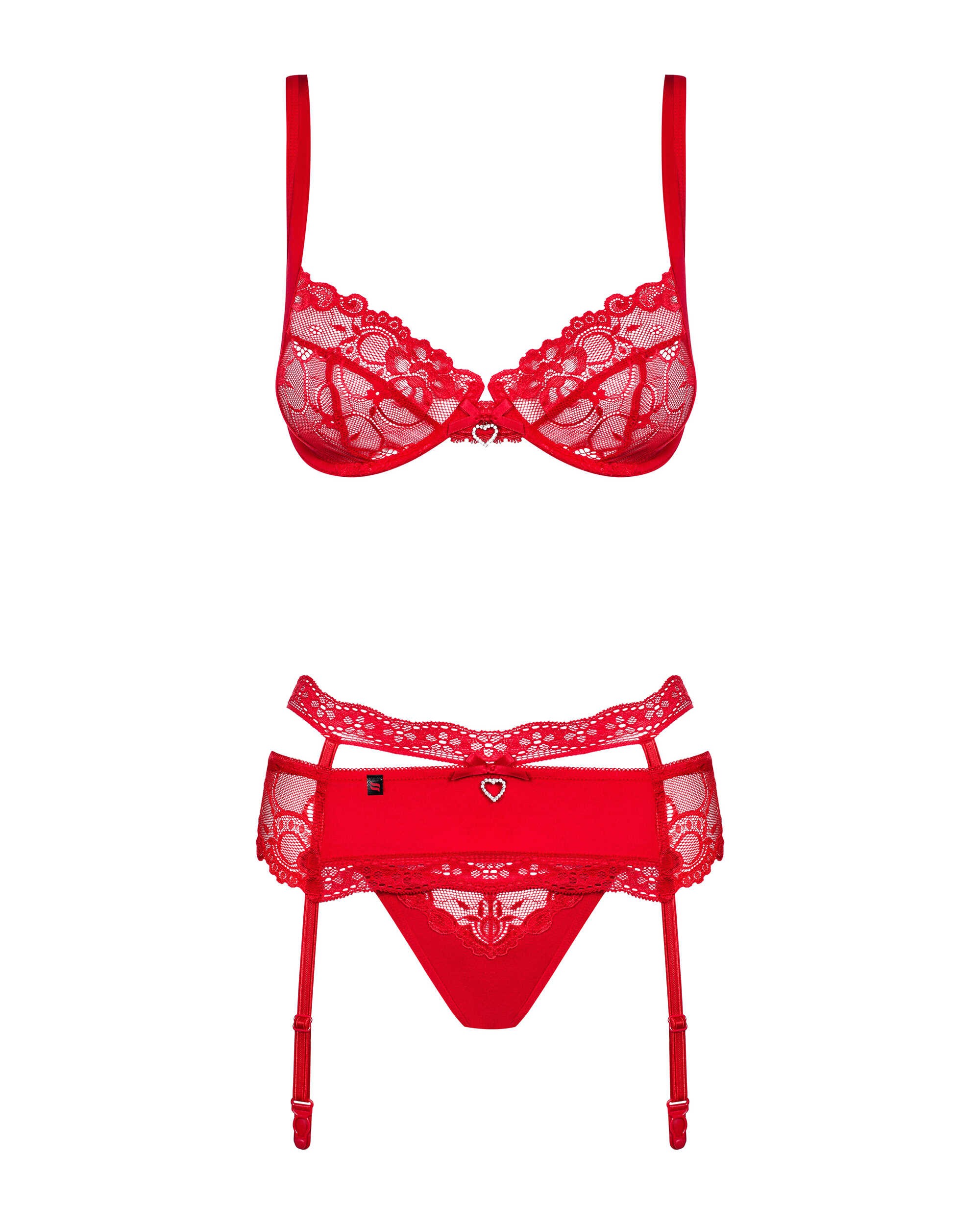 Heartina Ensemble 3 pcs - Rouge - Afbeelding 5