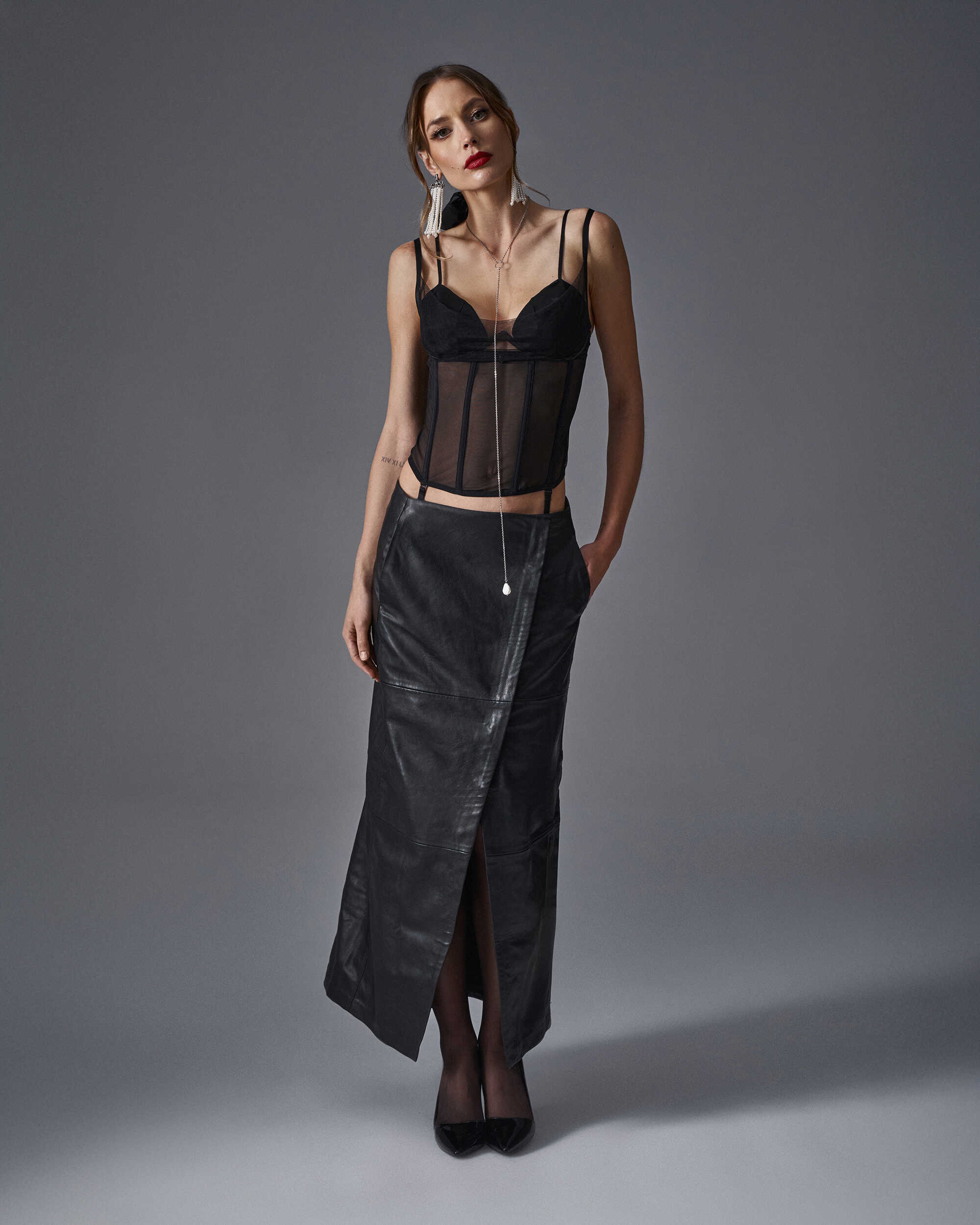 Sibilie corset - Noir - Afbeelding 5