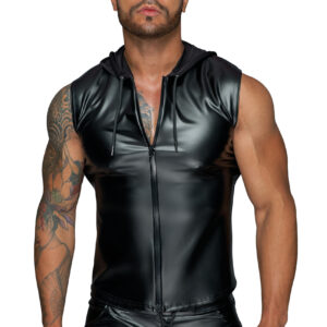 H062 Chemise à capuche avec fermeture éclair à double sens