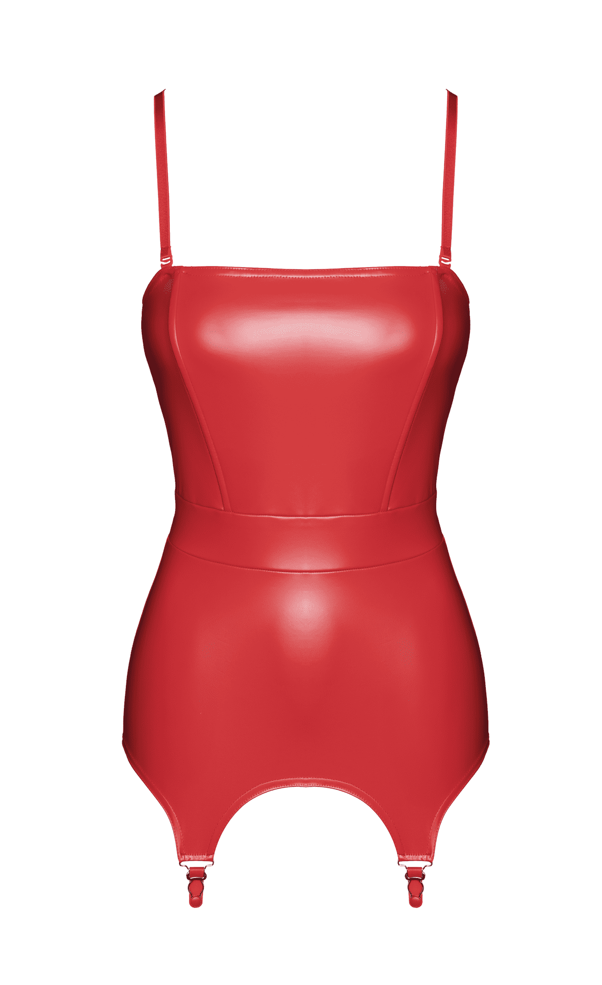 F368 Bombshell Corset porte jarretelles rouge féroce - Afbeelding 9