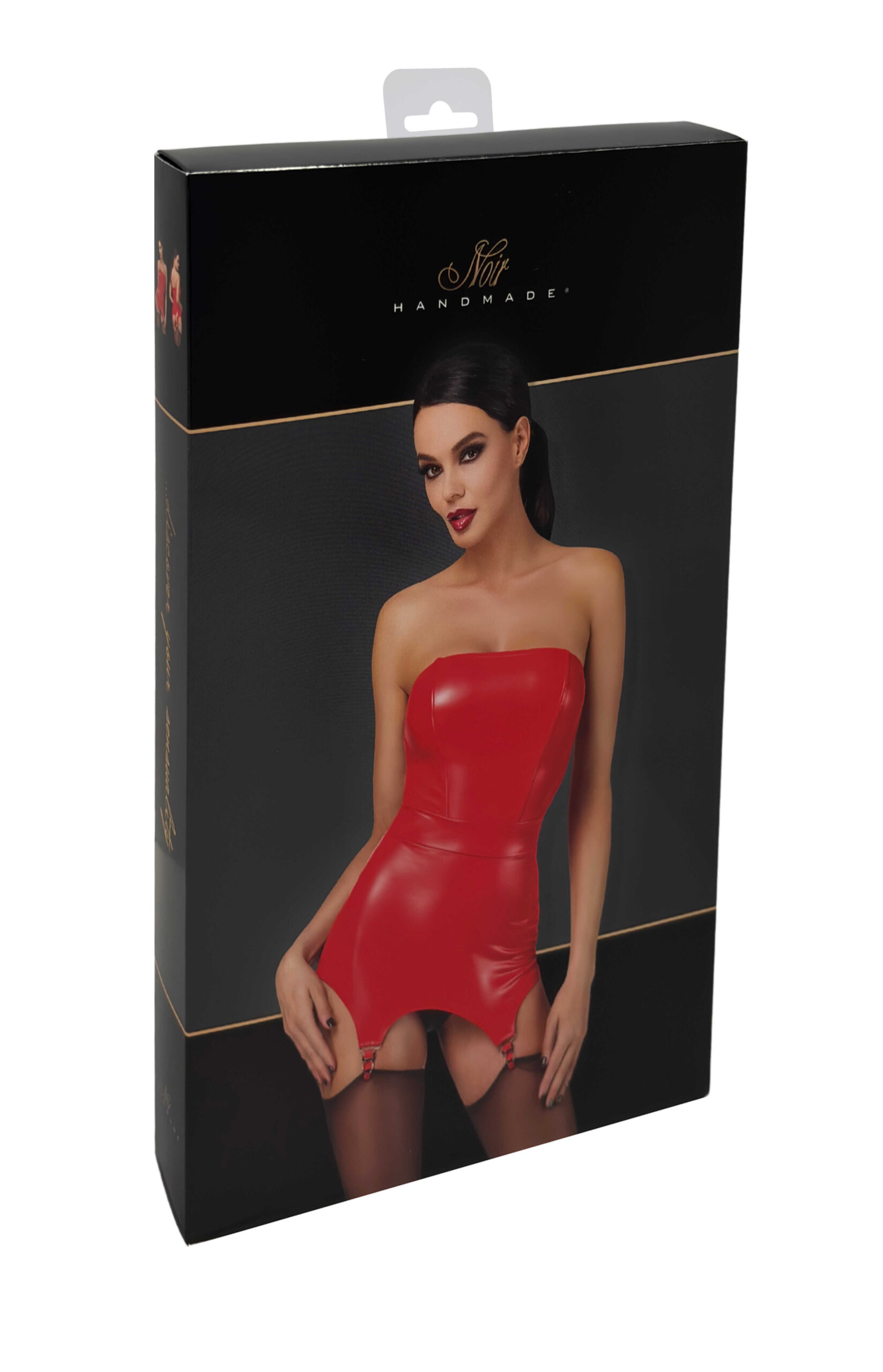 F368 Bombshell Corset porte jarretelles rouge féroce - Afbeelding 11