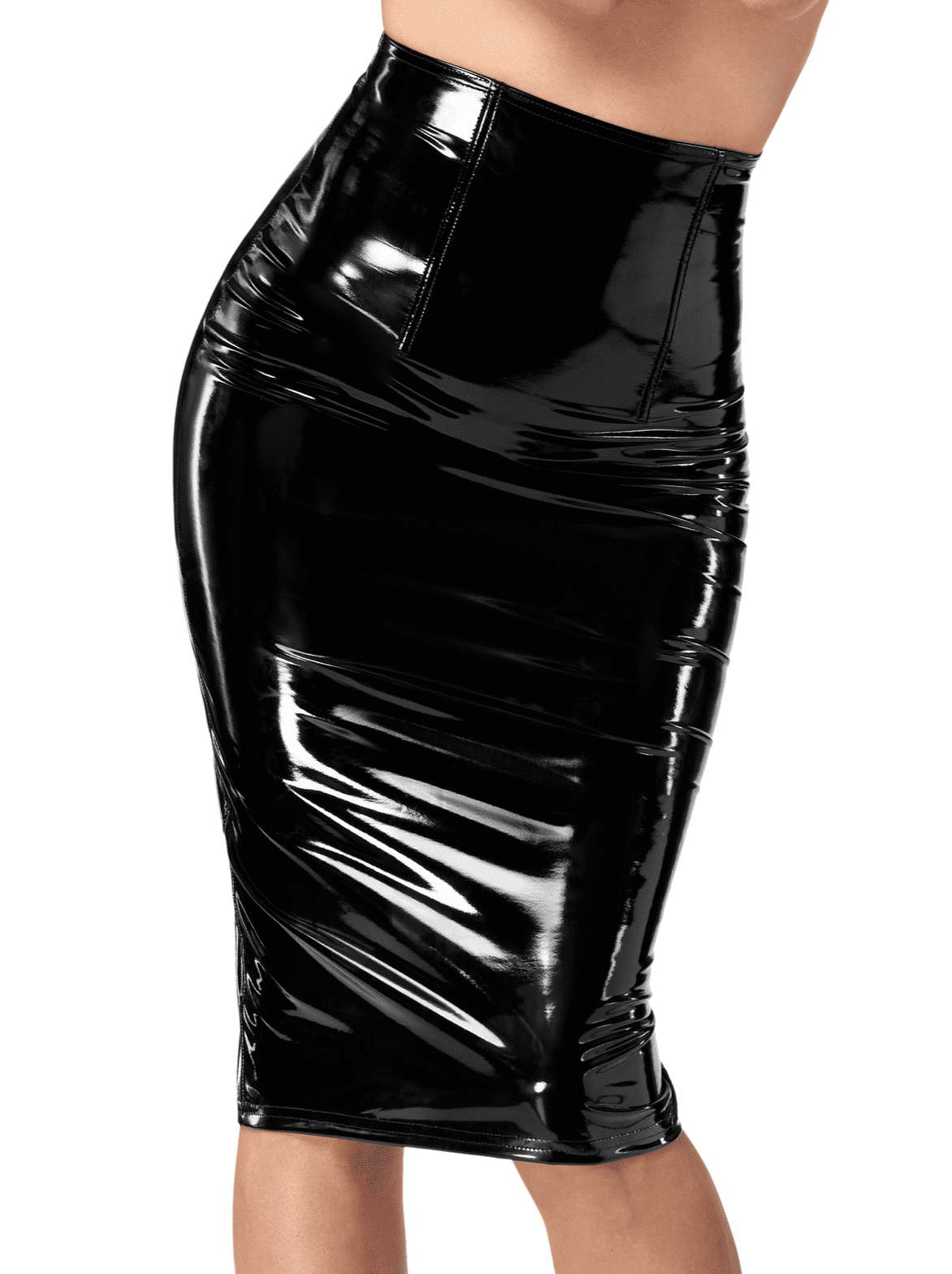 F378 Dominae jupe crayon en PVC - Afbeelding 9