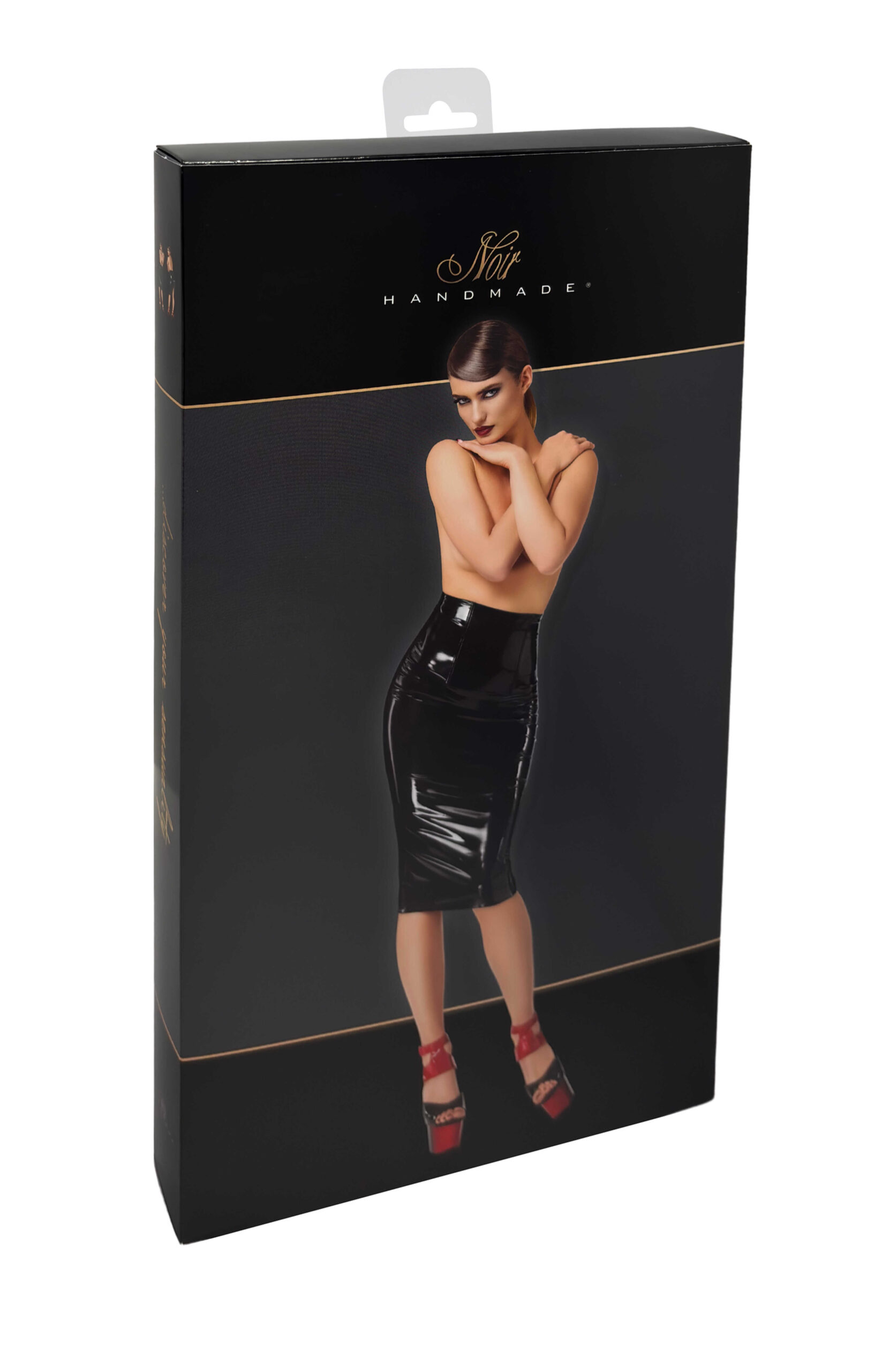 F378 Dominae jupe crayon en PVC - Afbeelding 10